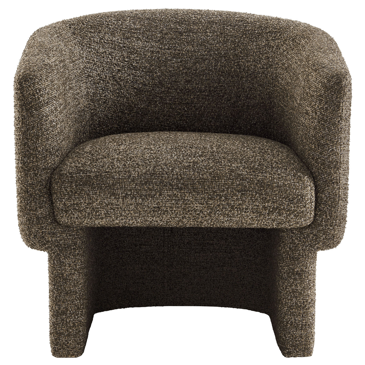 Inspiration Upholstered Boucle Accent Chair, Brown