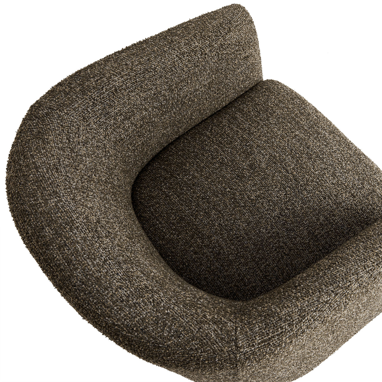 Inspiration Upholstered Boucle Accent Chair, Brown