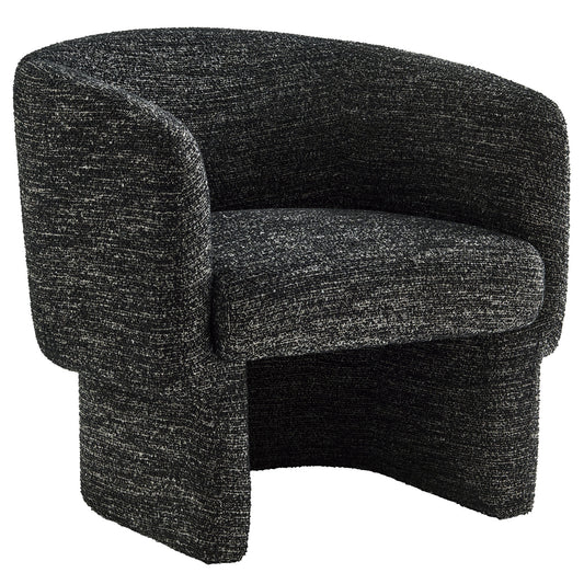Inspiration Upholstered Boucle Accent Chair, Charcoal
