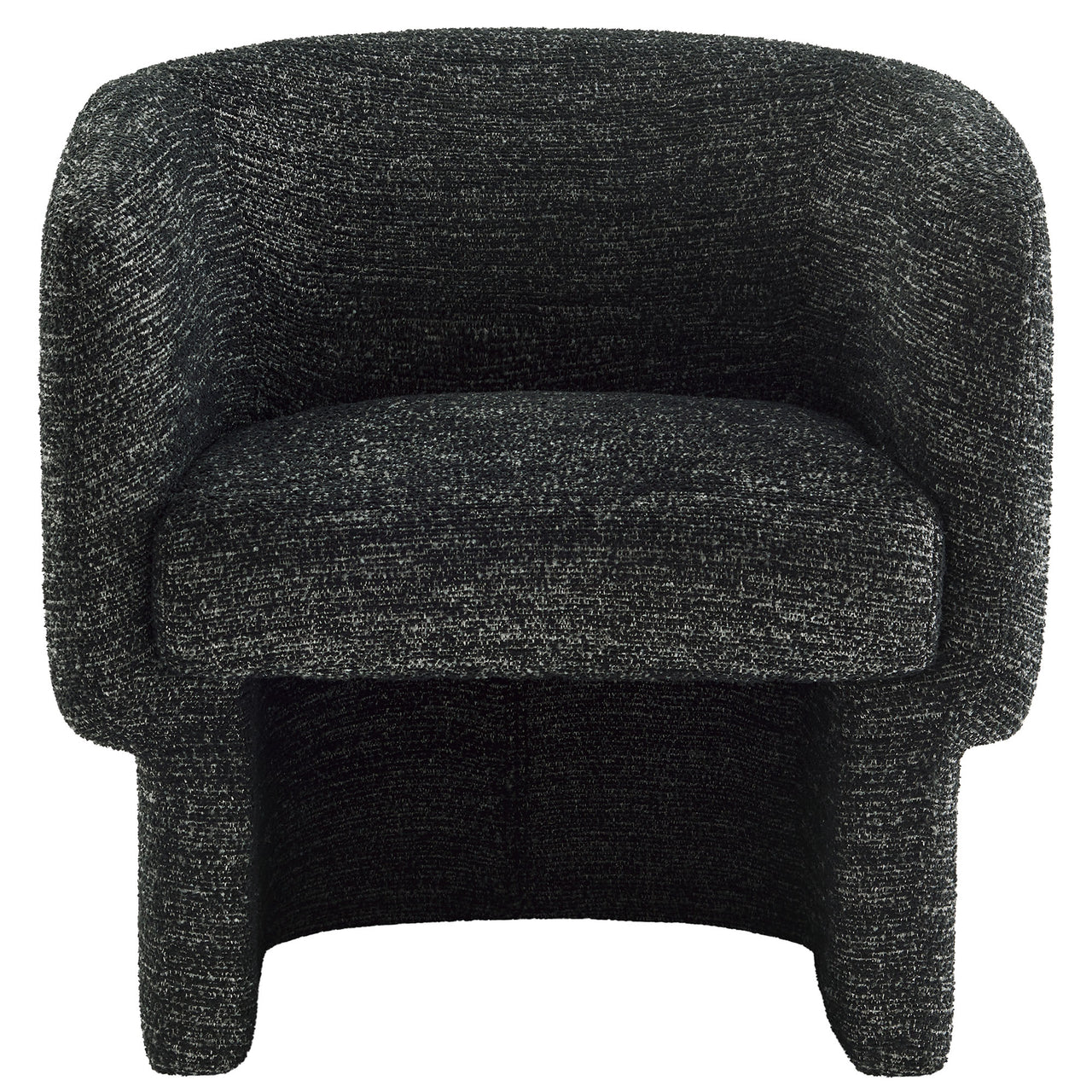 Inspiration Upholstered Boucle Accent Chair, Charcoal