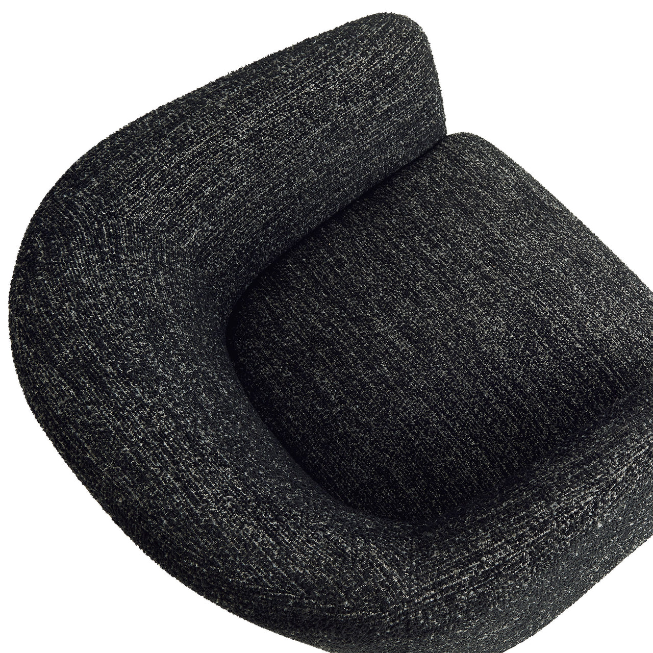 Inspiration Upholstered Boucle Accent Chair, Charcoal