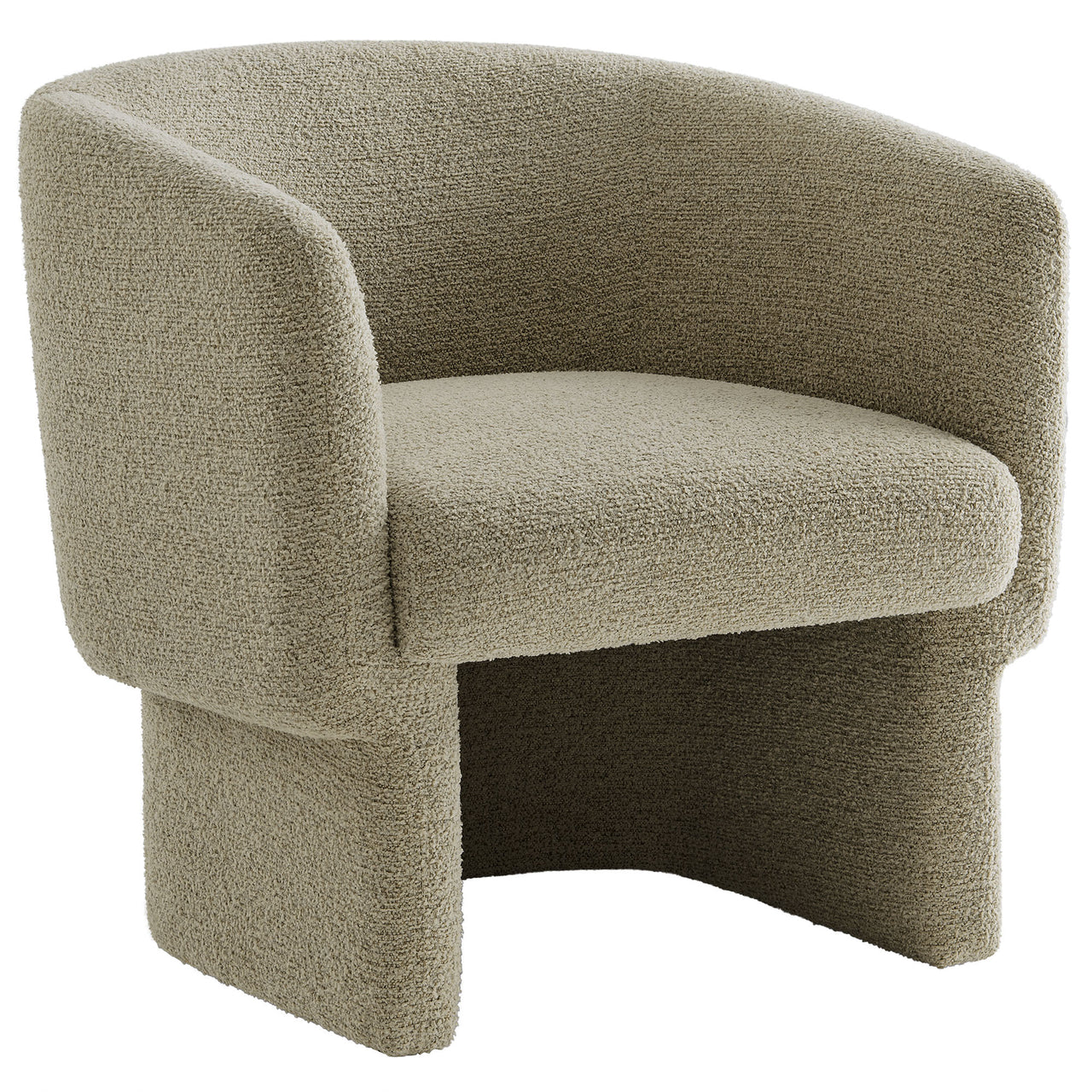 Inspiration Upholstered Boucle Accent Chair, Beige