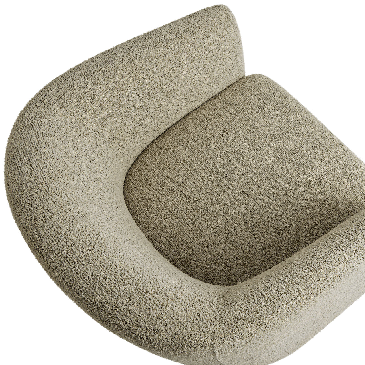 Inspiration Upholstered Boucle Accent Chair, Beige