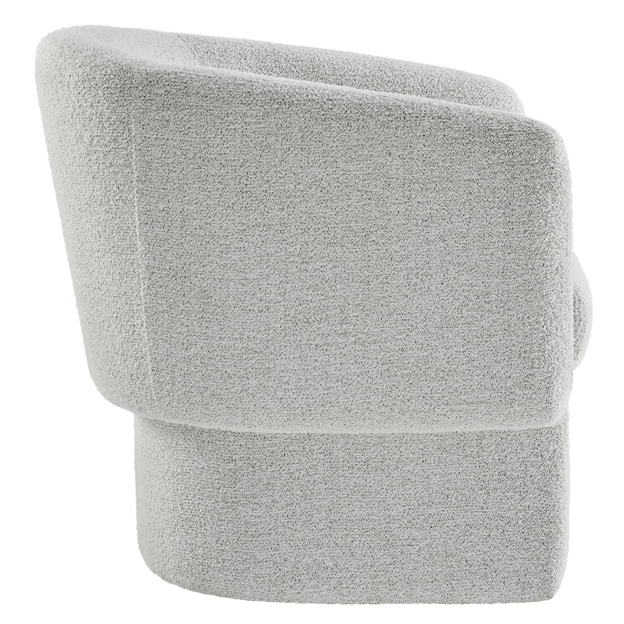 Inspiration Upholstered Boucle Accent Chair, Light Gray