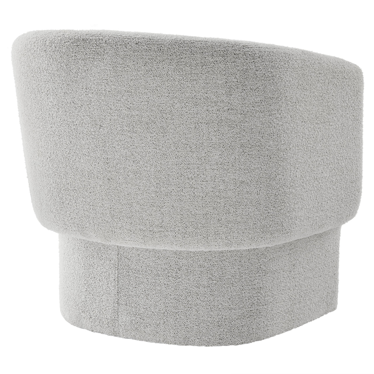 Inspiration Upholstered Boucle Accent Chair, Light Gray