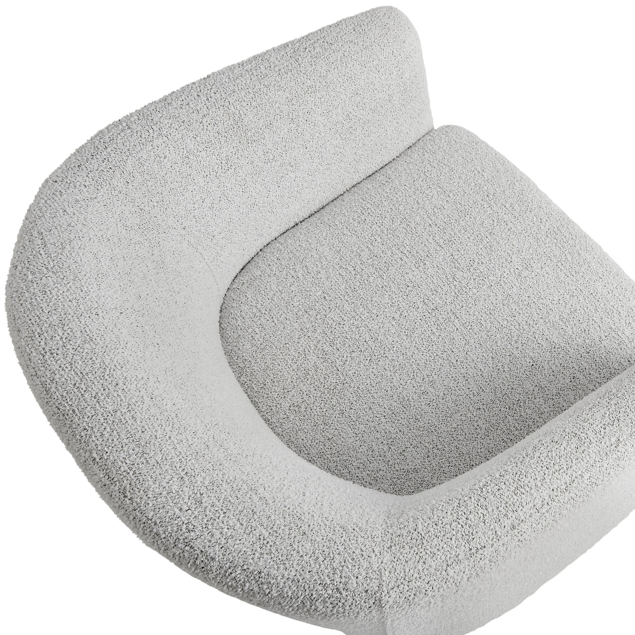 Inspiration Upholstered Boucle Accent Chair, Light Gray