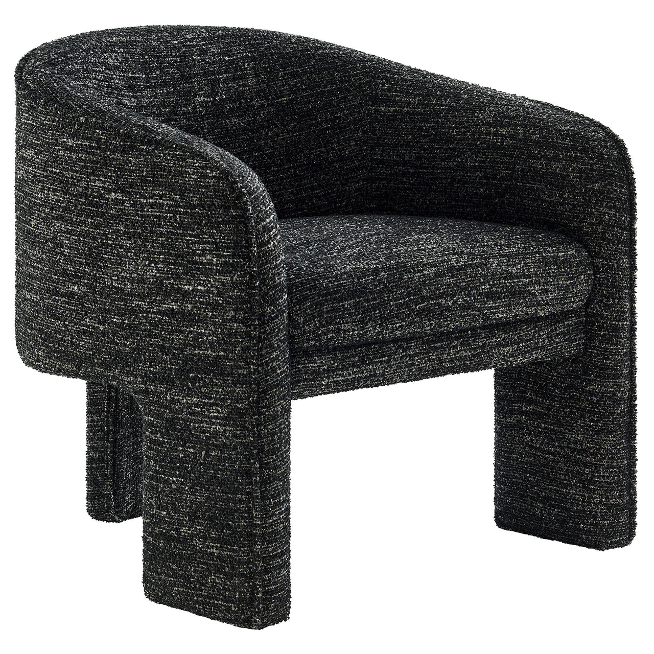 Rheon Upholstered Boucle Accent Armchair, Charcoal