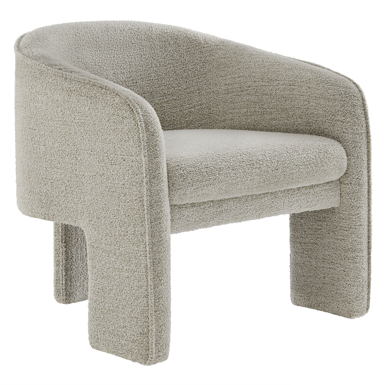 Rheon Upholstered Boucle Accent Armchair, Sand
