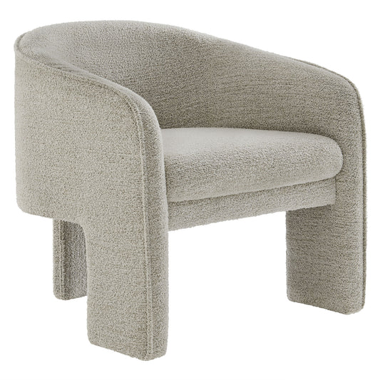 Rheon Upholstered Boucle Accent Armchair, Sand