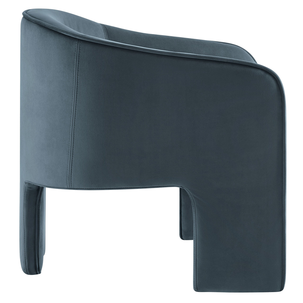 Rheon Upholstered Velvet Armchair, Slate