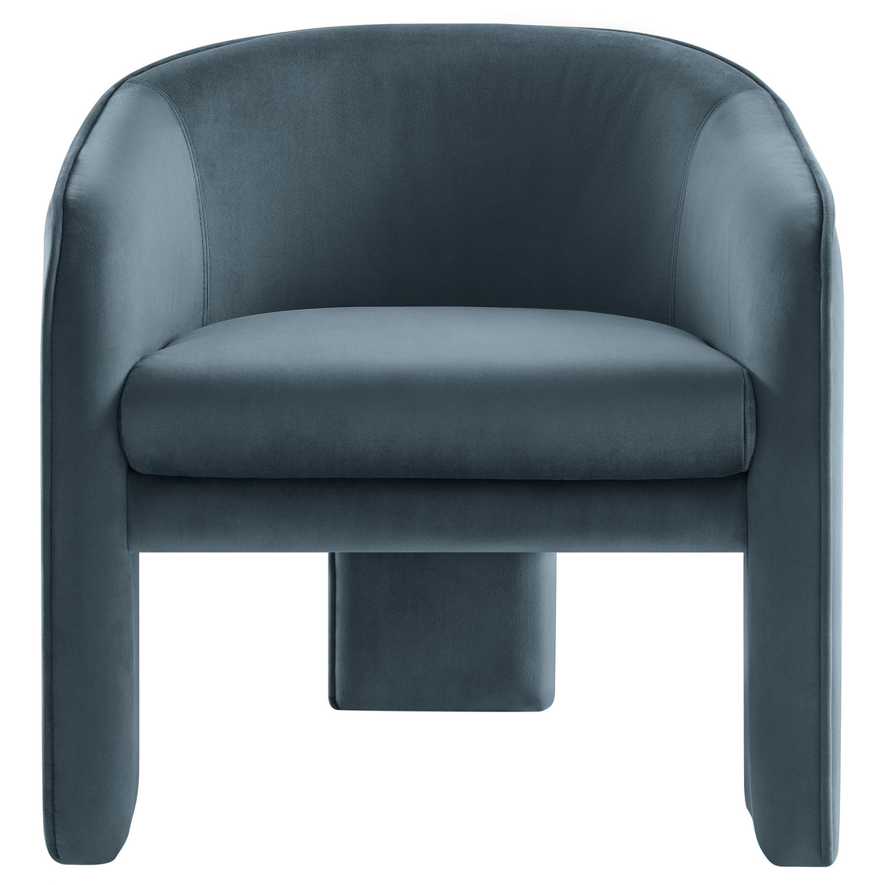 Rheon Upholstered Velvet Armchair, Slate
