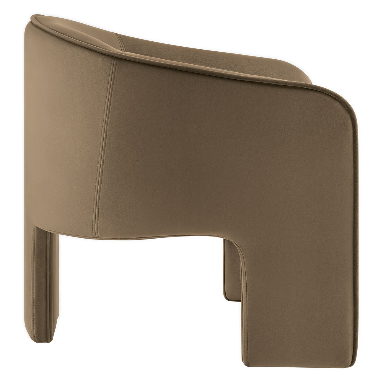 Rheon Upholstered Velvet Armchair, Taupe