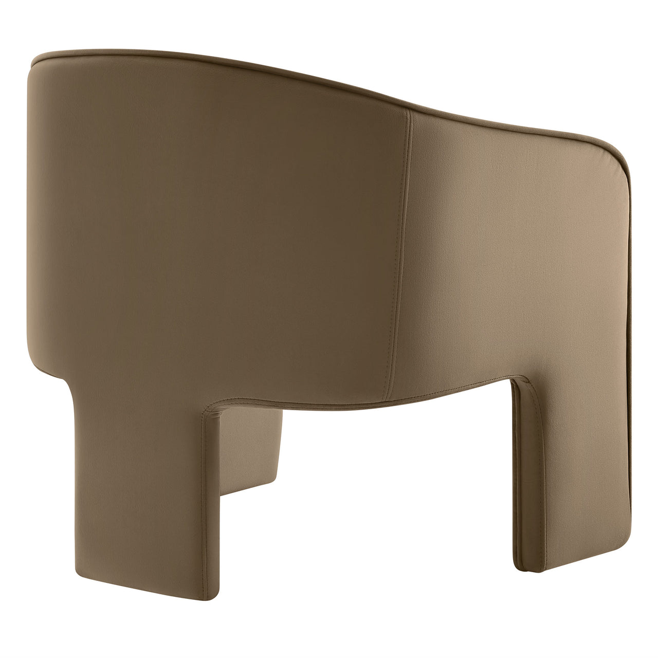 Rheon Upholstered Velvet Armchair, Taupe