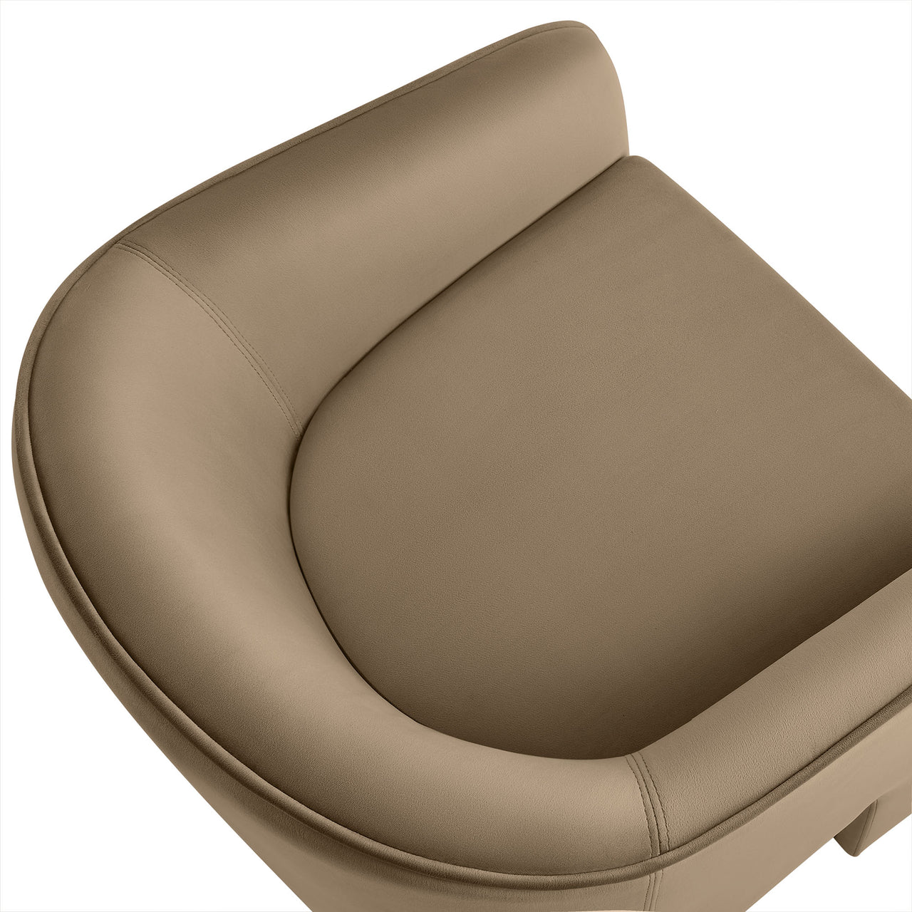 Rheon Upholstered Velvet Armchair, Taupe