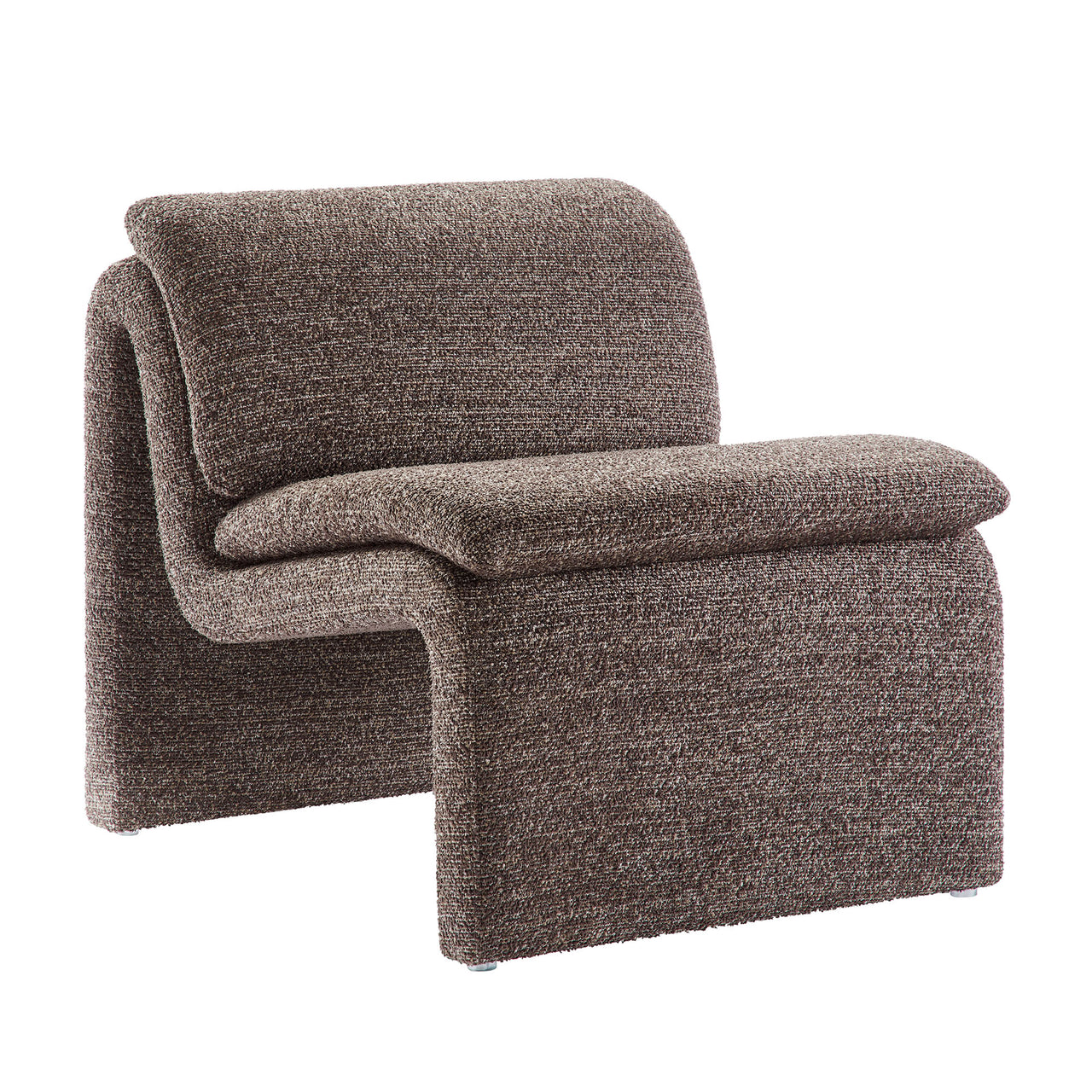 Sandbar Upholstered Boucle Accent Chair, Brown