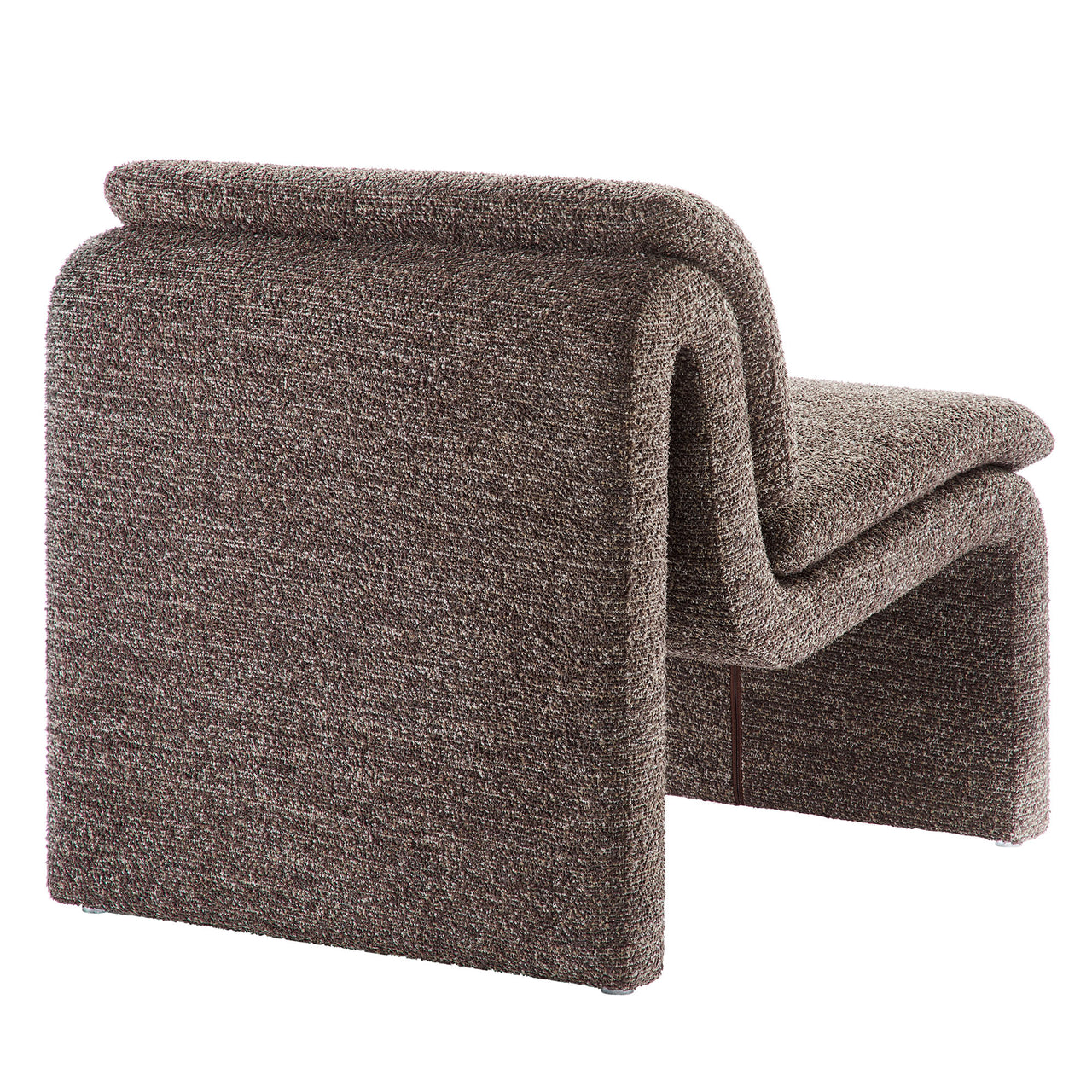 Sandbar Upholstered Boucle Accent Chair, Brown