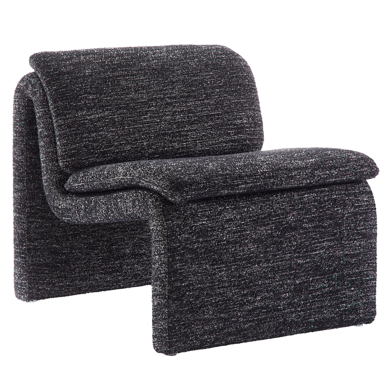 Sandbar Upholstered Boucle Accent Chair, Charcoal