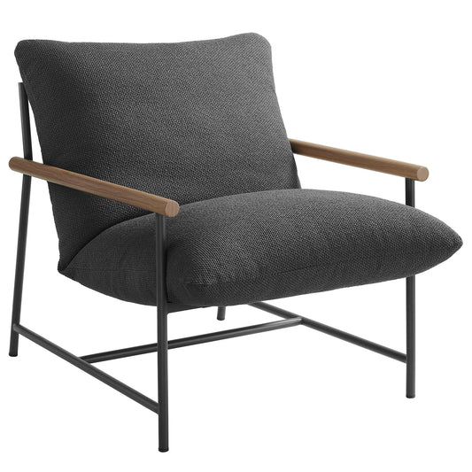 Bo Peep Alfresco Boucle Lounge Chair, Charcoal