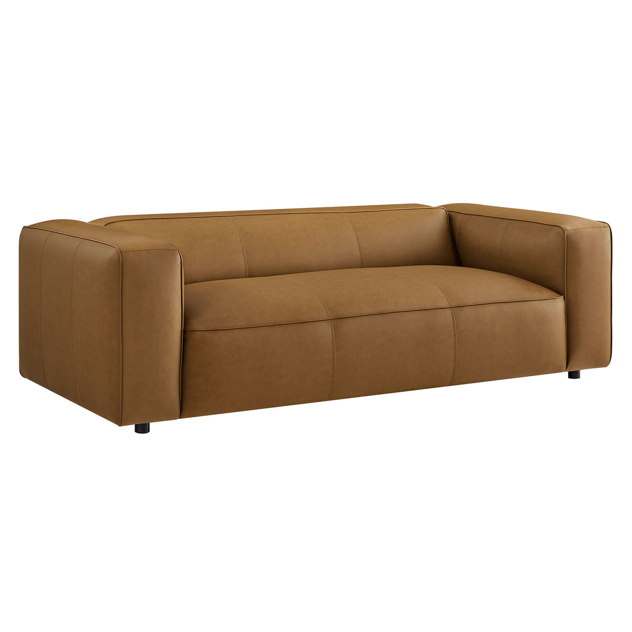 Ardyn Eco-Leather Sofa, Camel