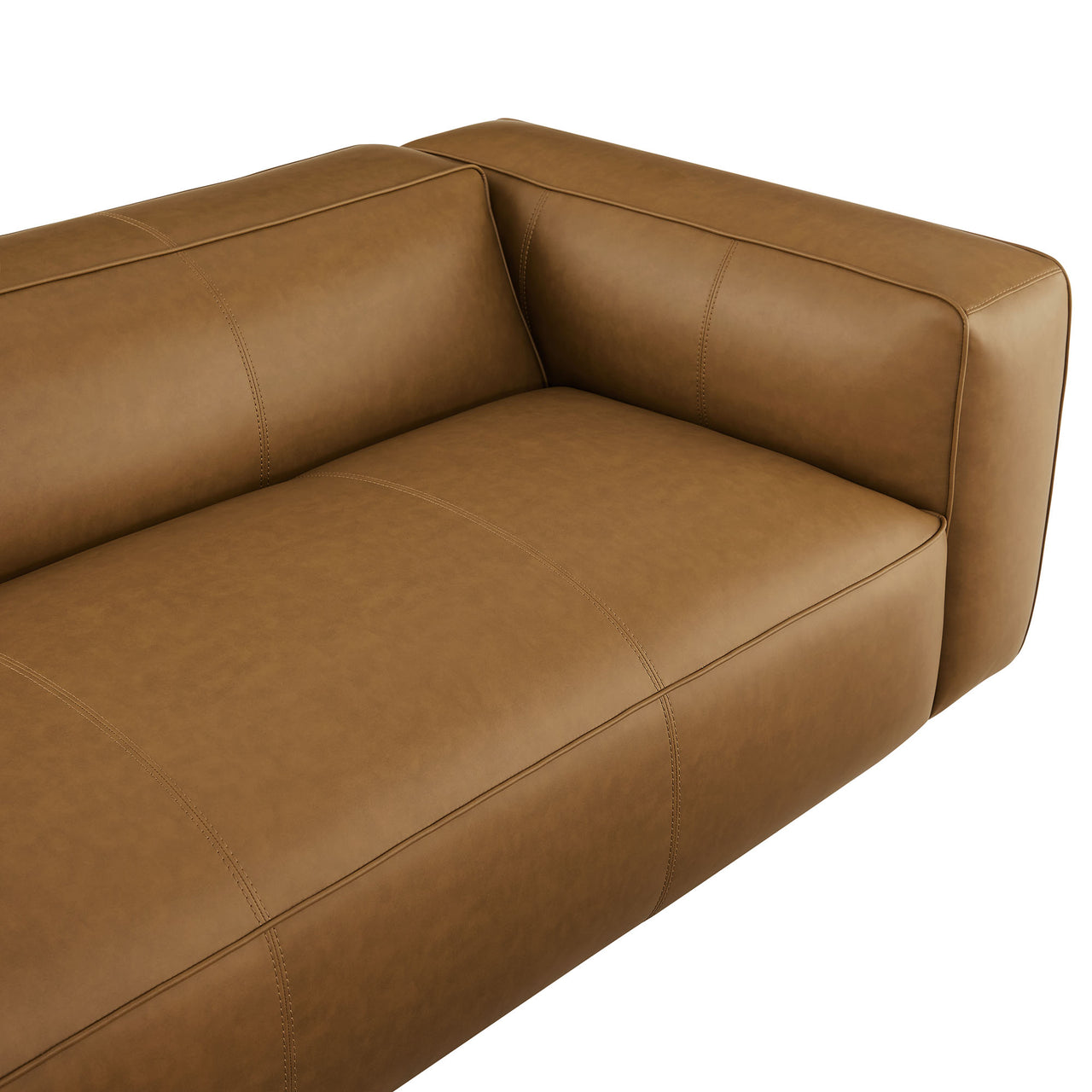 Ardyn Eco-Leather Sofa, Camel