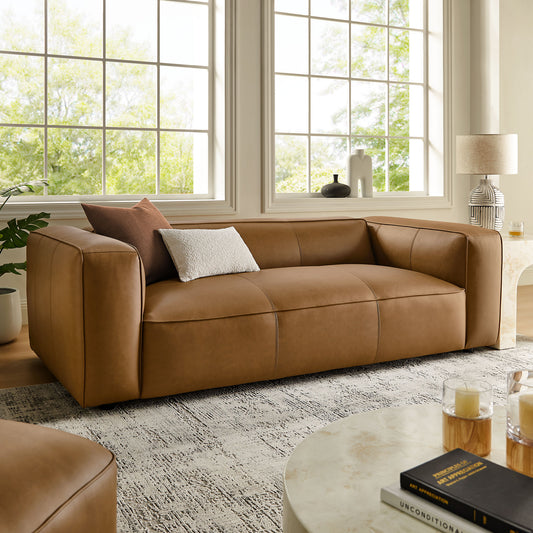 Ardyn Eco-Leather Sofa, Camel