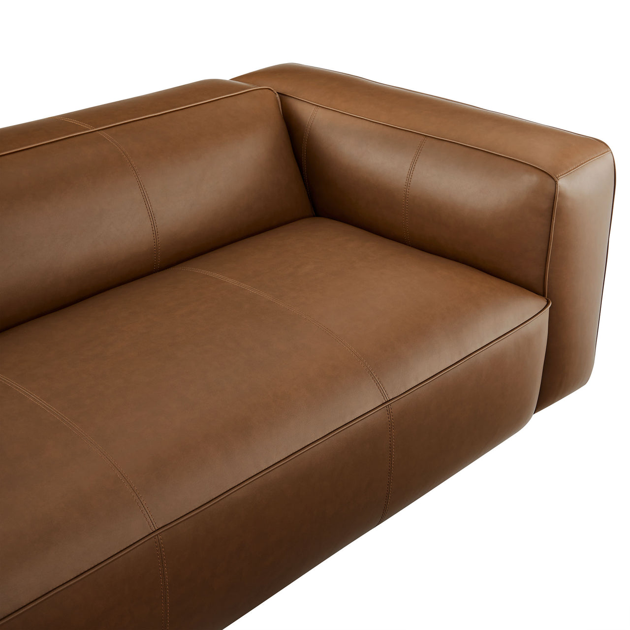Ardyn Eco-Leather Sofa, Coffee