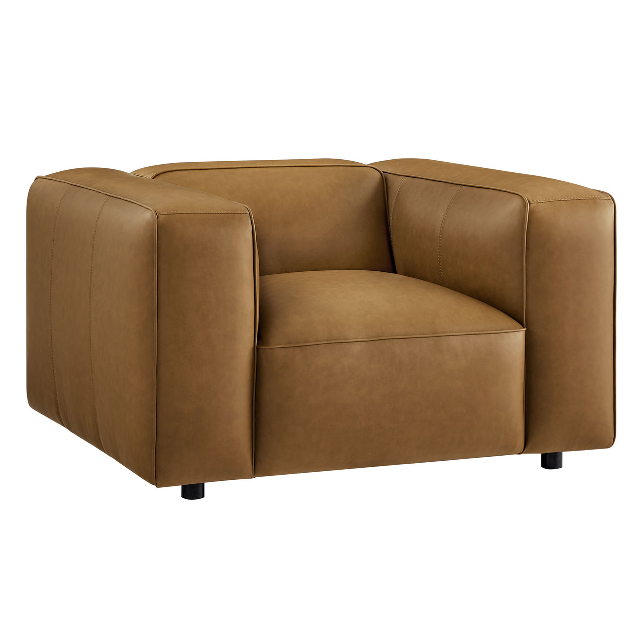 Ardyn Eco-Leather Armchair, Camel