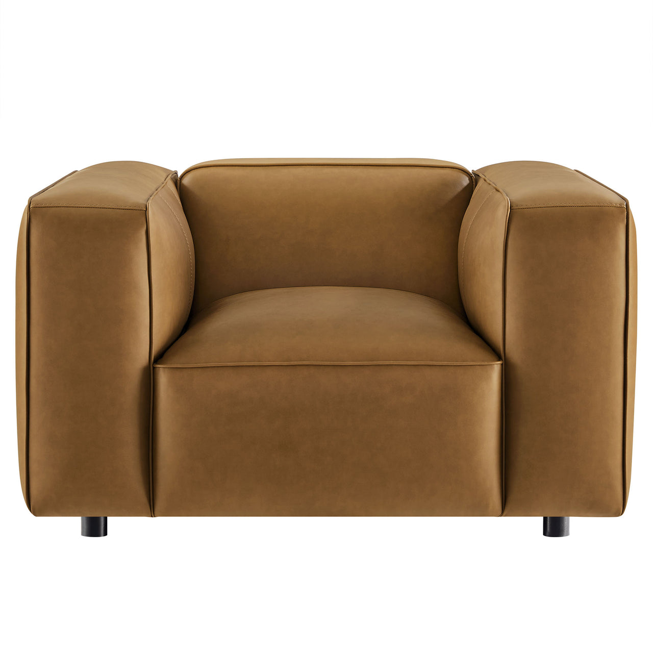 Ardyn Eco-Leather Armchair, Camel