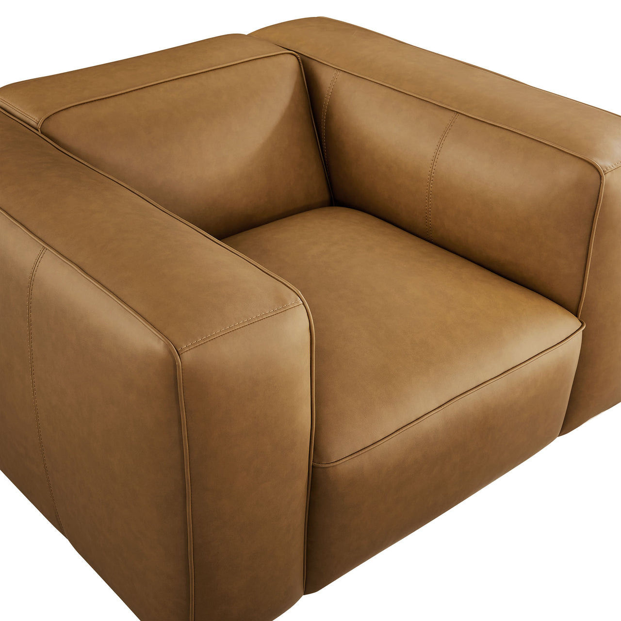 Ardyn Eco-Leather Armchair, Camel