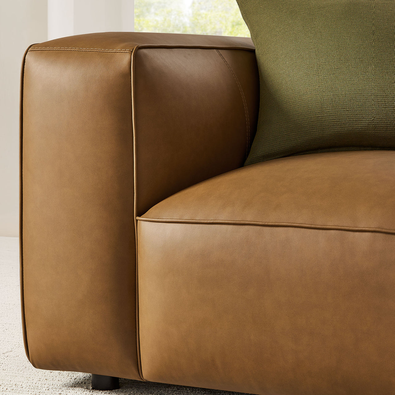 Ardyn Eco-Leather Armchair, Camel