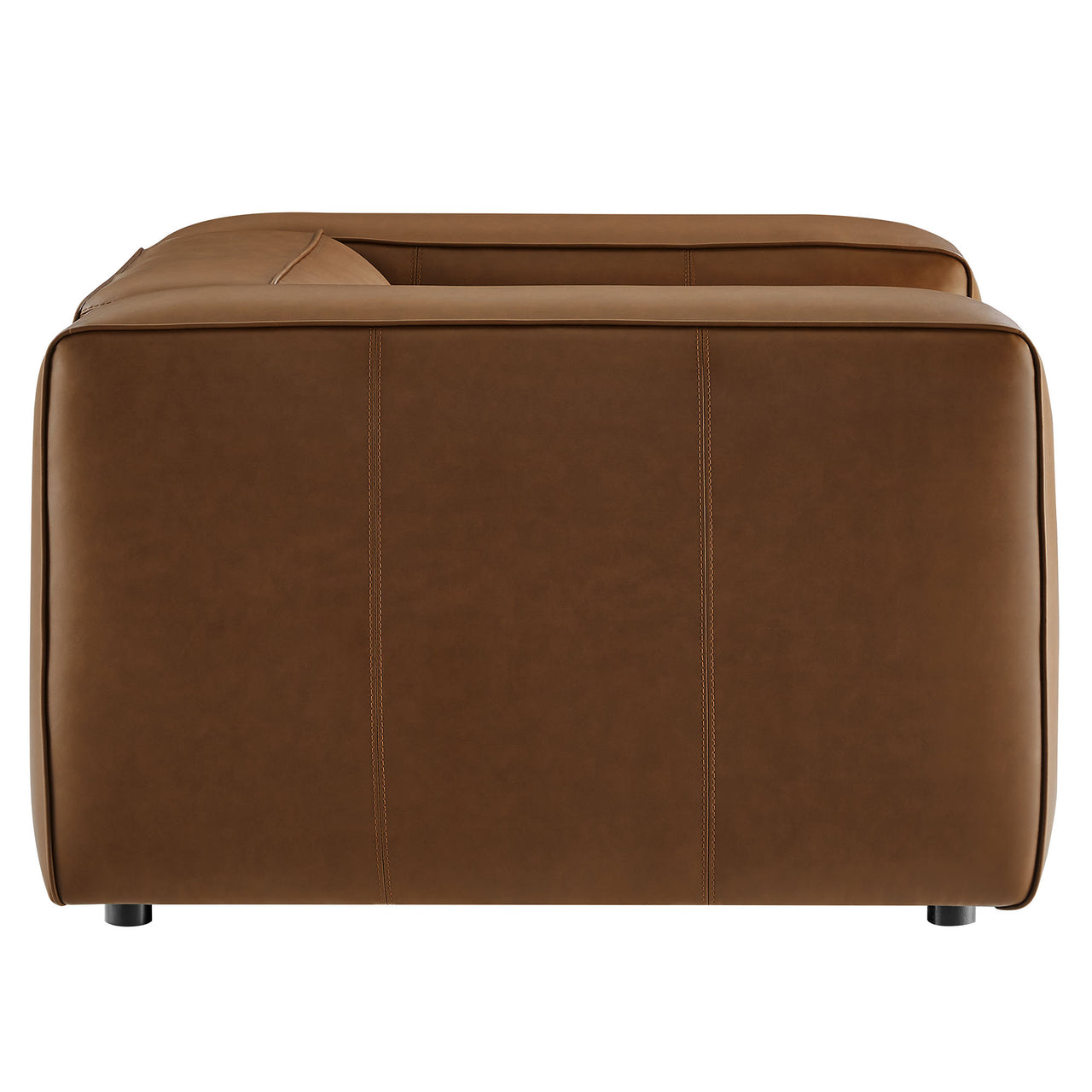 Ardyn Eco-Leather Armchair, Coffee