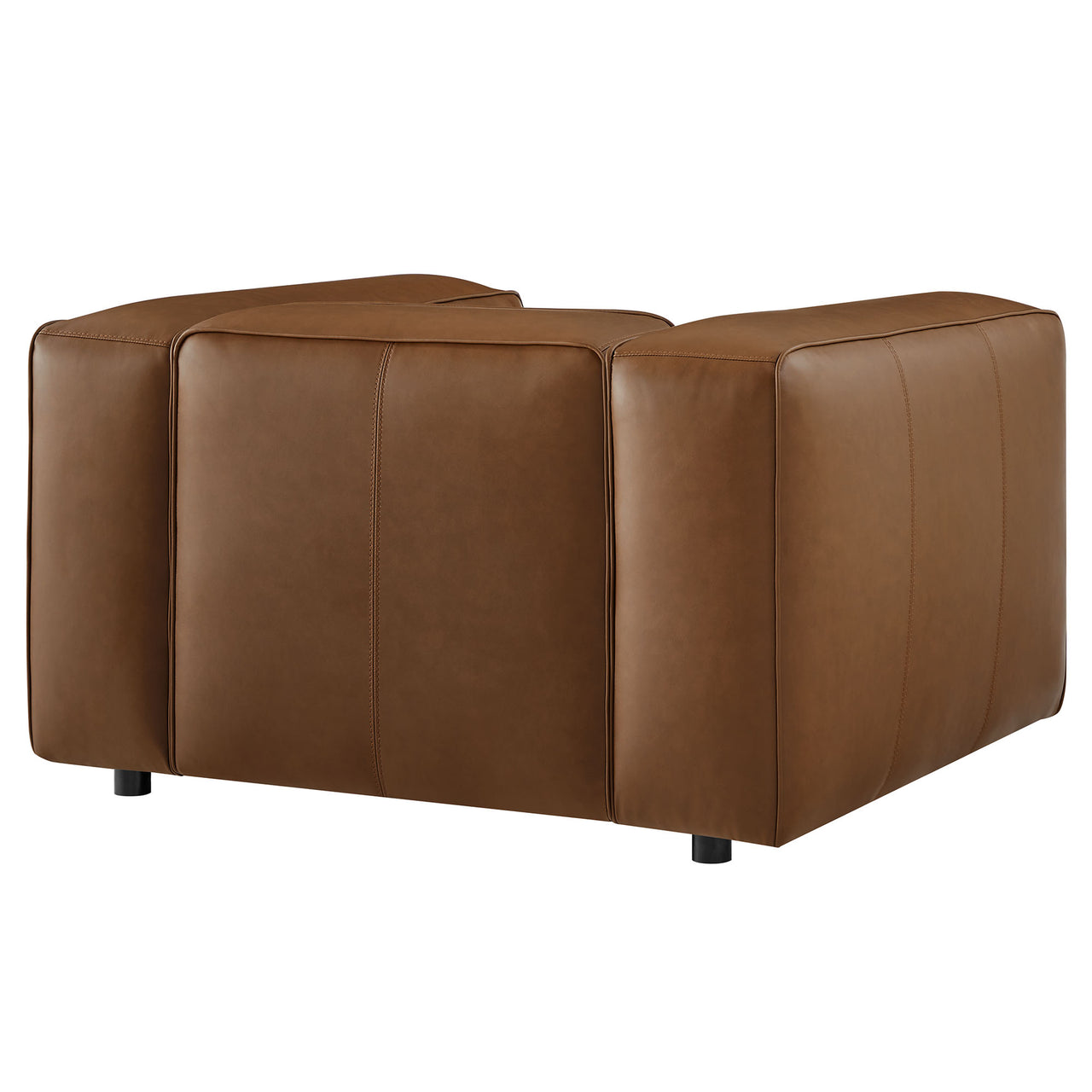 Ardyn Eco-Leather Armchair, Coffee