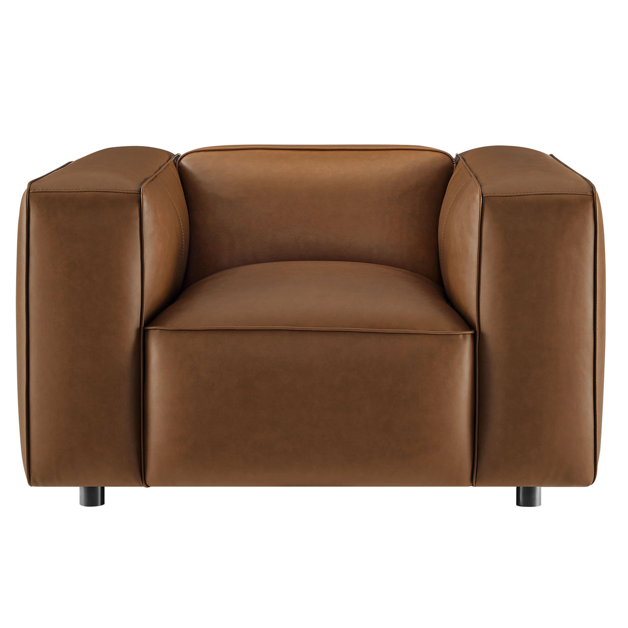 Ardyn Eco-Leather Armchair, Coffee