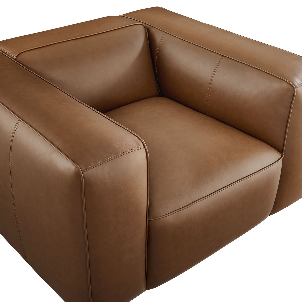Ardyn Eco-Leather Armchair, Coffee