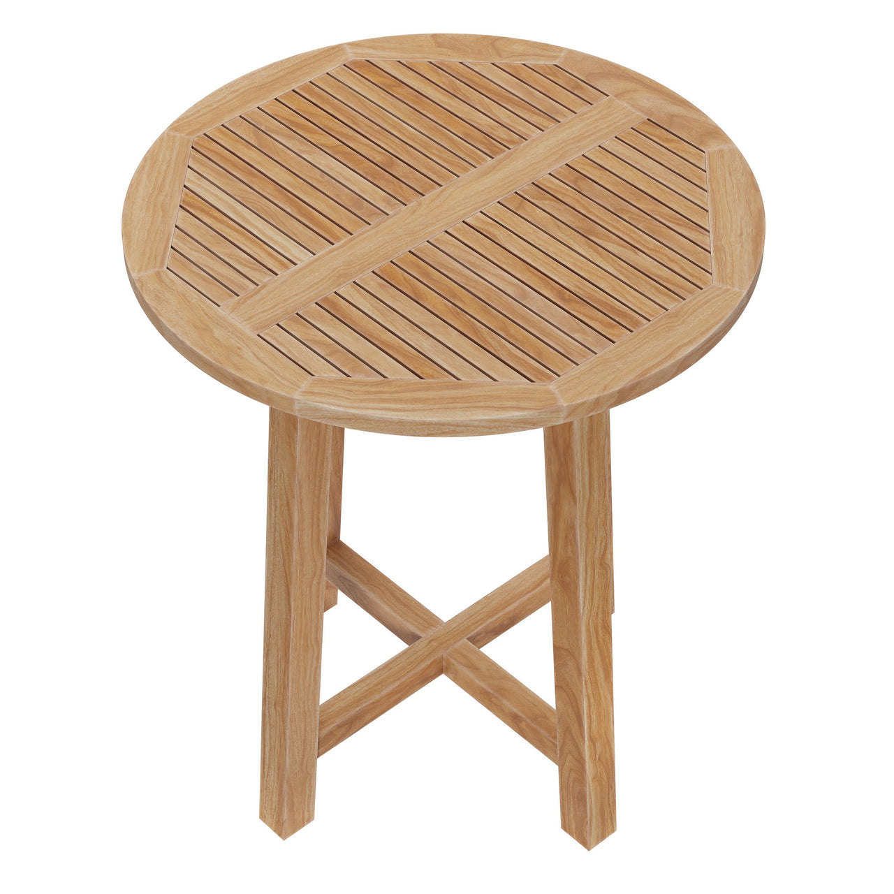Veyra Alfresco Teak Bar Table, Natural Wood