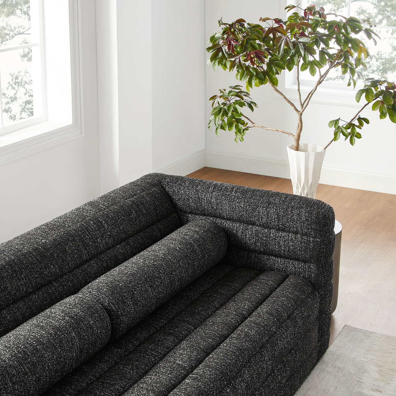 Convey Boucle Sofa, Charcoal