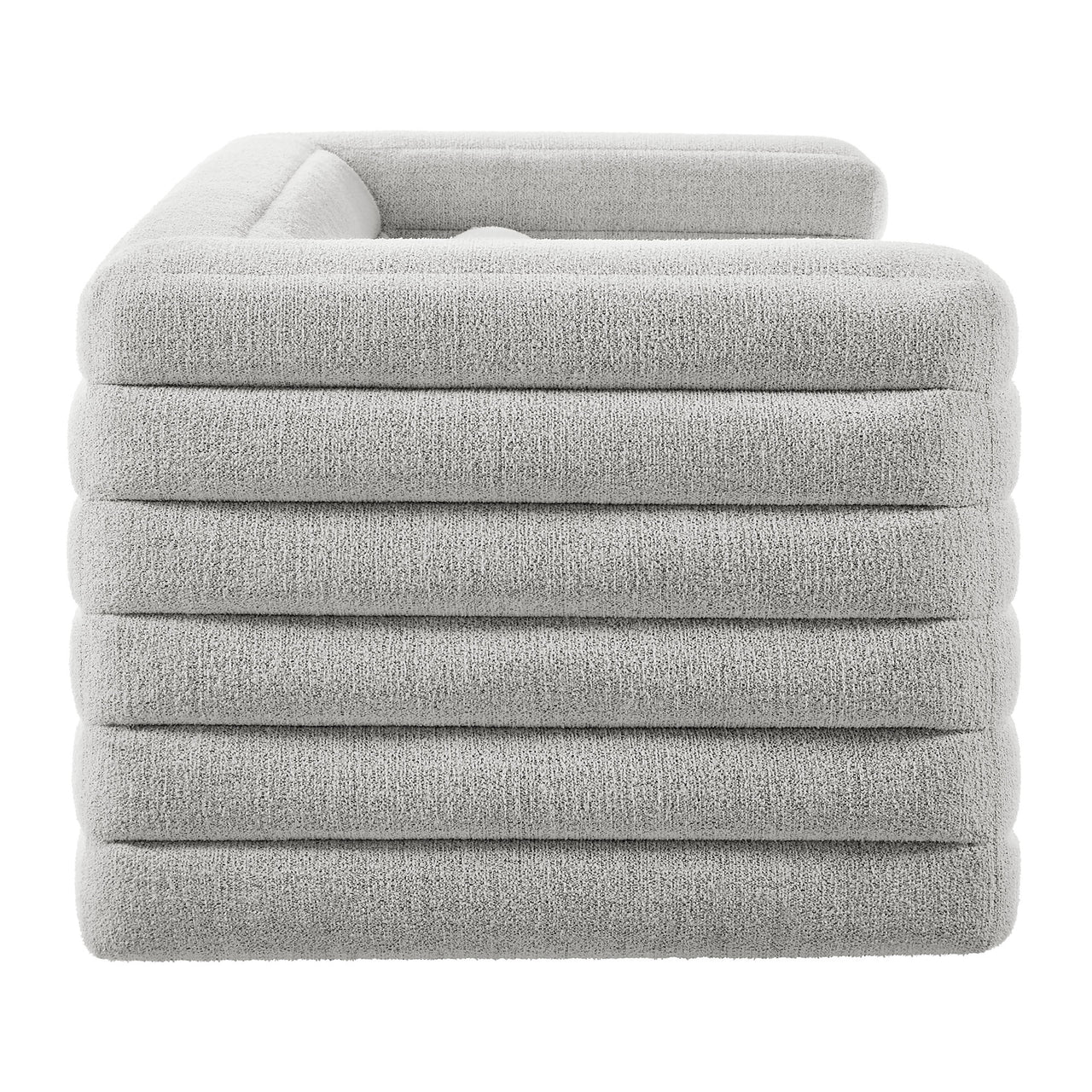 Convey Boucle Sofa, Light Gray