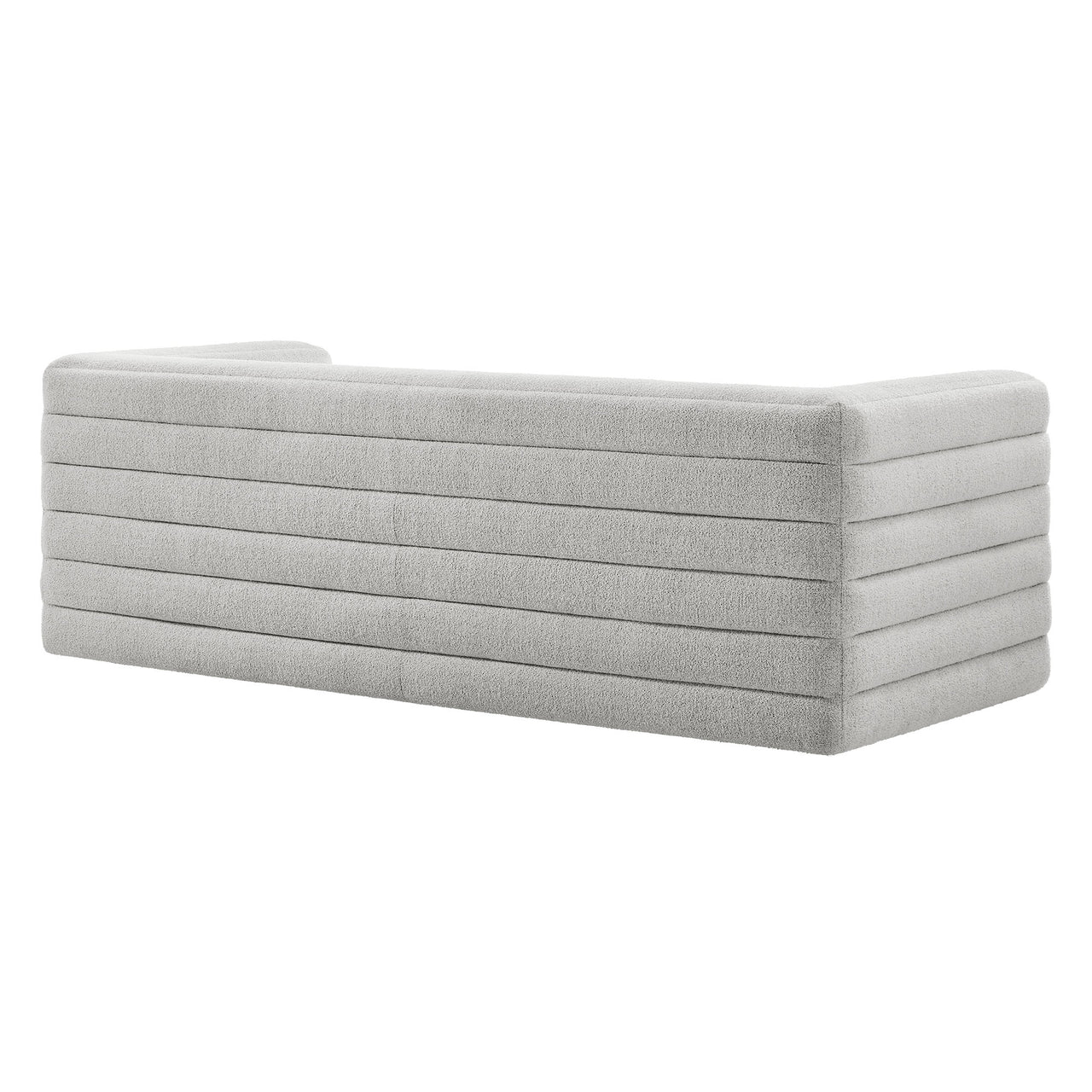 Convey Boucle Sofa, Light Gray