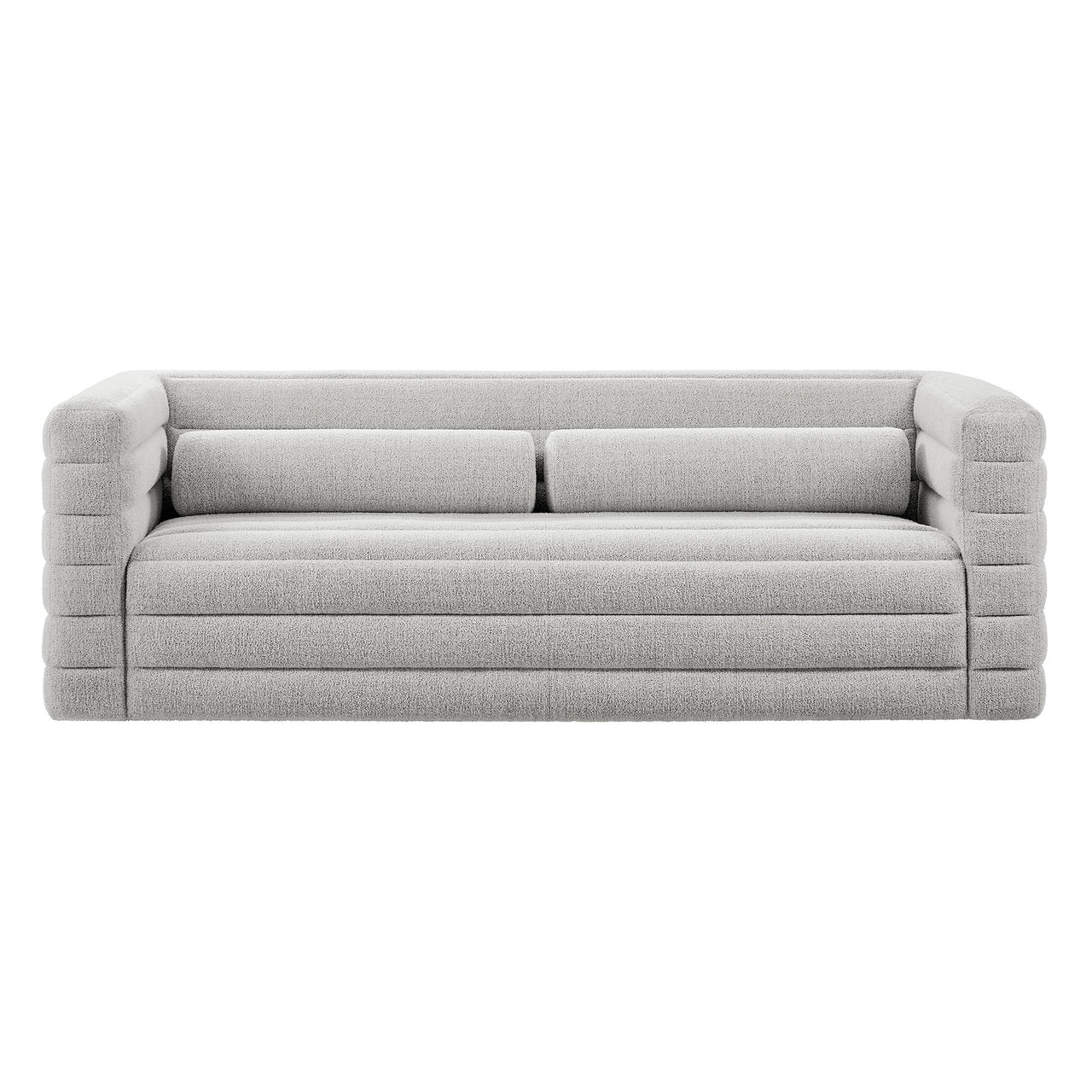 Convey Boucle Sofa, Light Gray