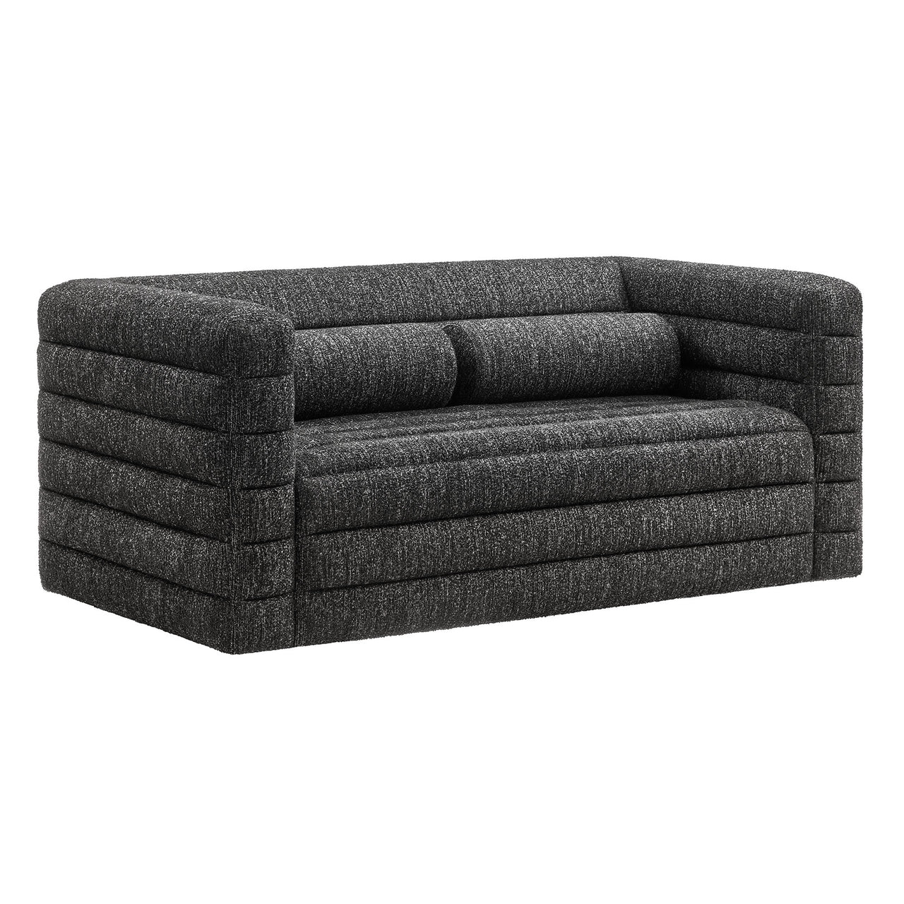Convey Boucle Loveseat, Charcoal
