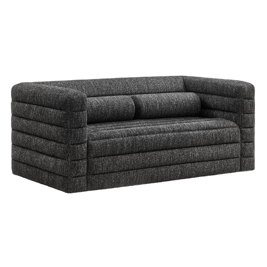 Convey Boucle Loveseat, Charcoal