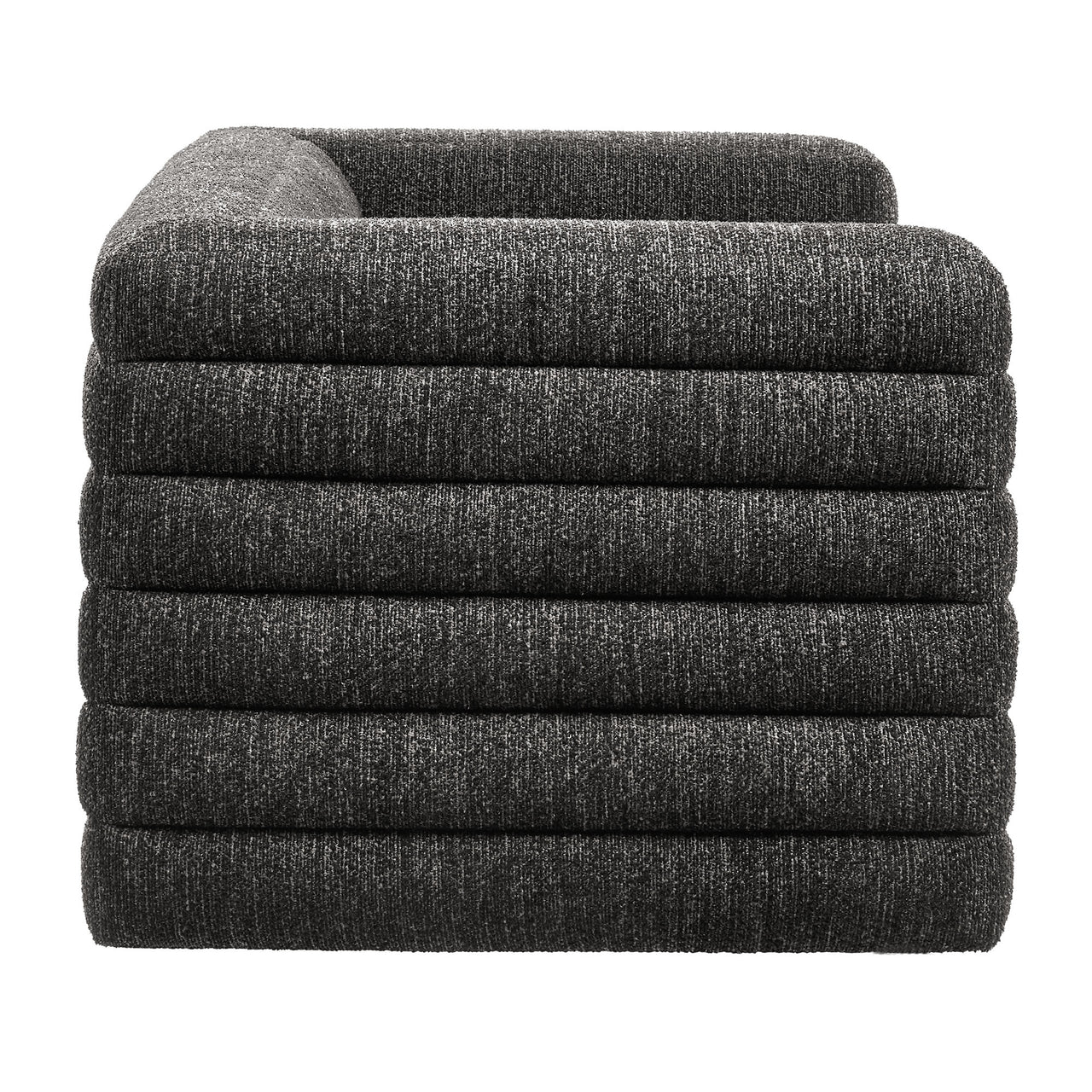 Convey Boucle Loveseat, Charcoal