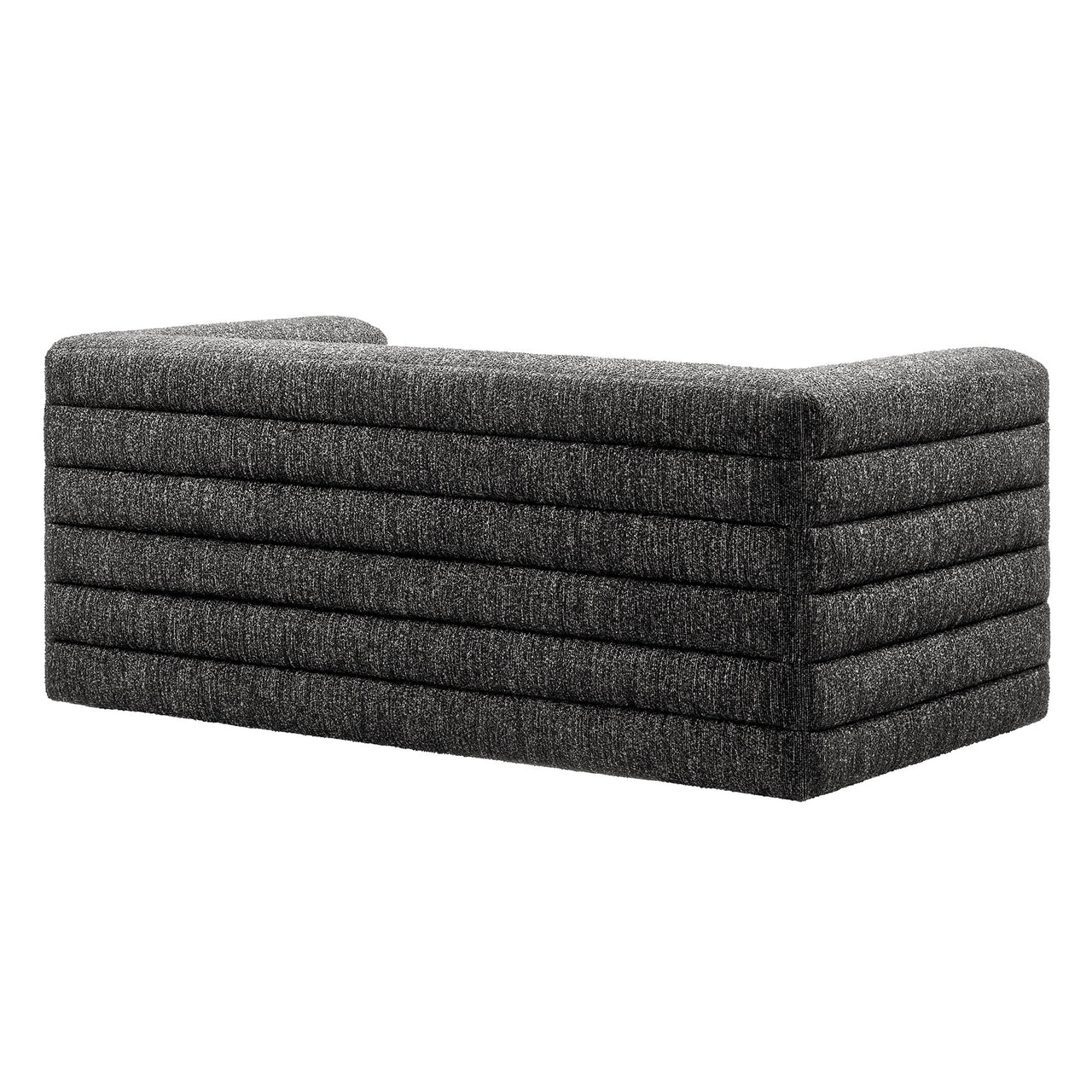 Convey Boucle Loveseat, Charcoal