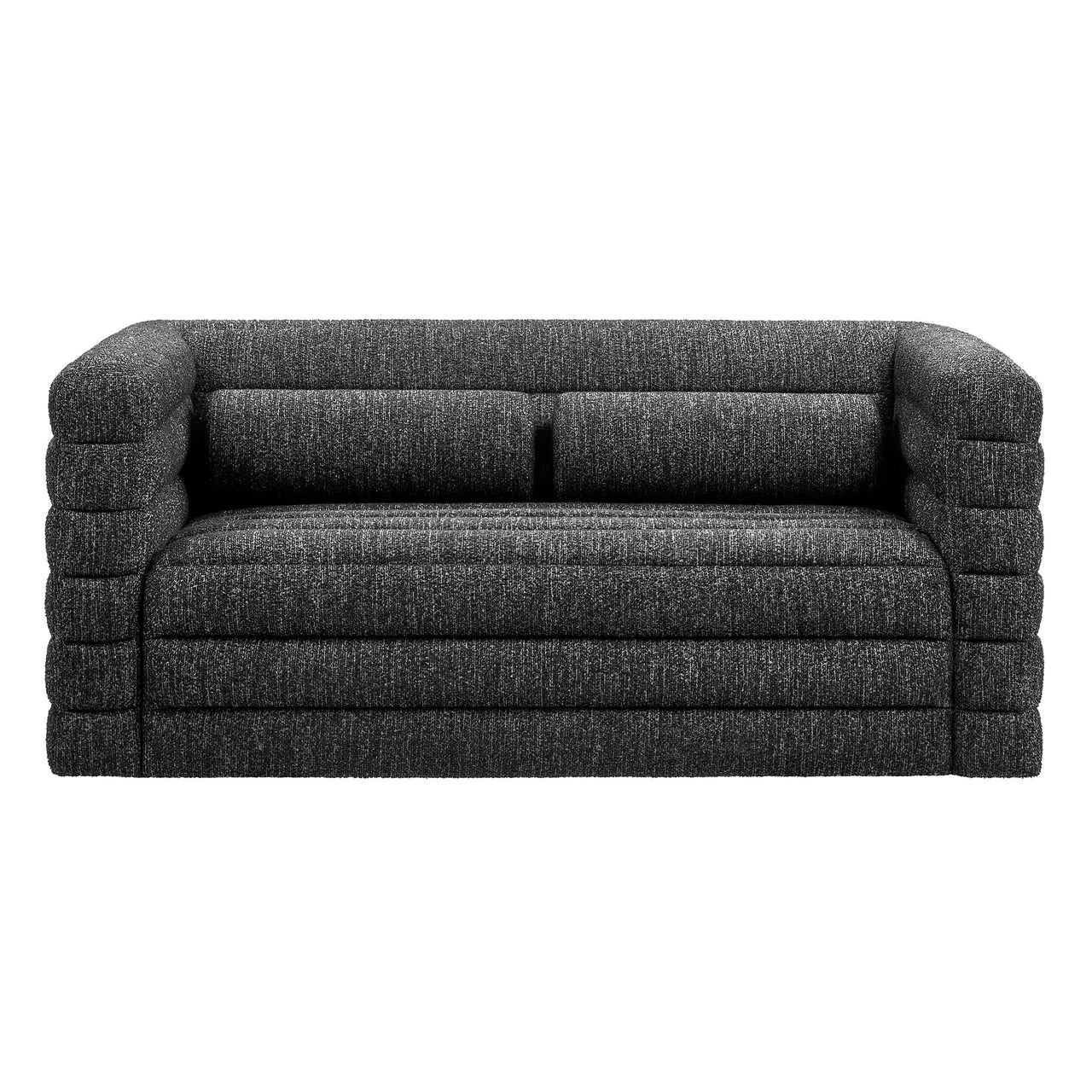 Convey Boucle Loveseat, Charcoal