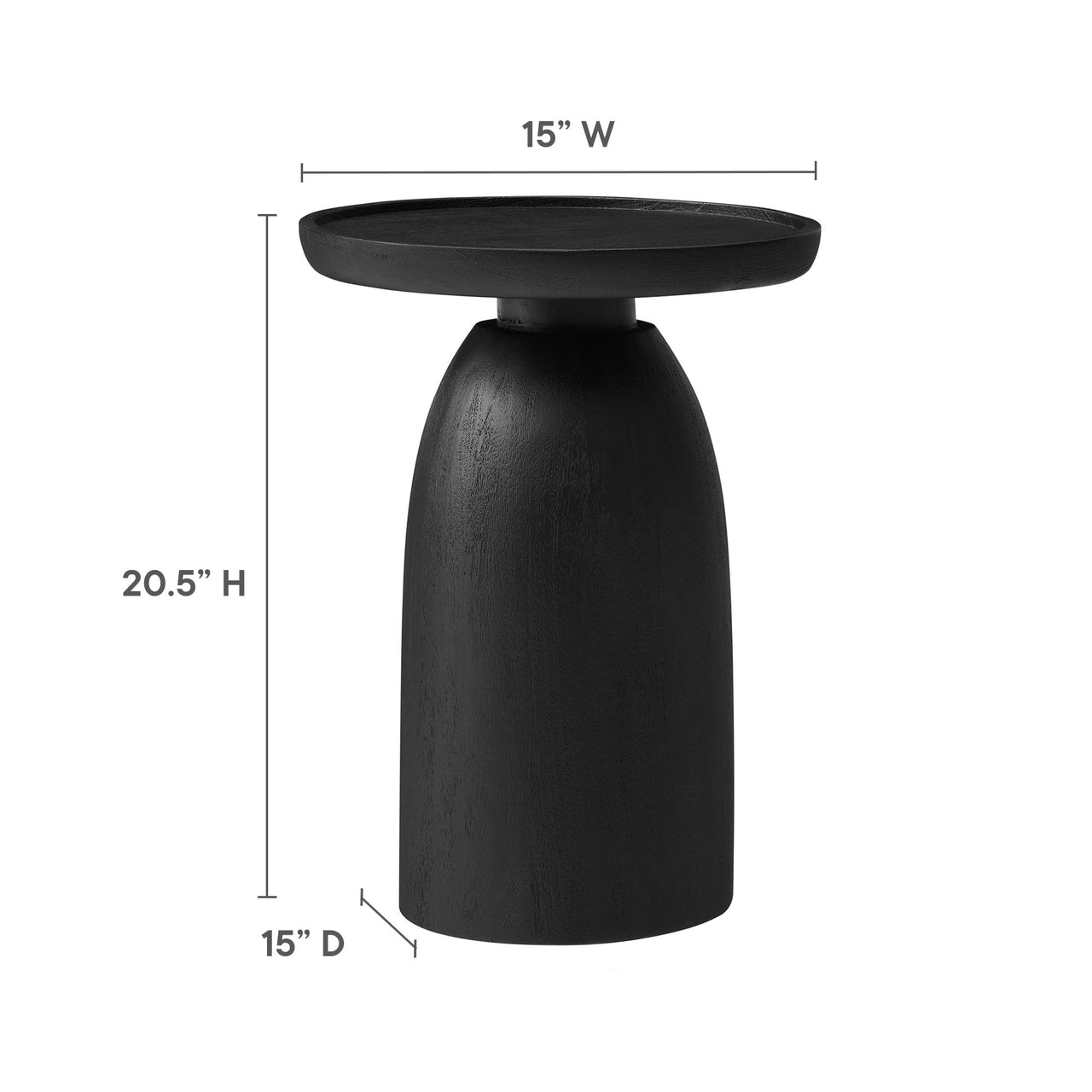 Orwin Side Table, Black