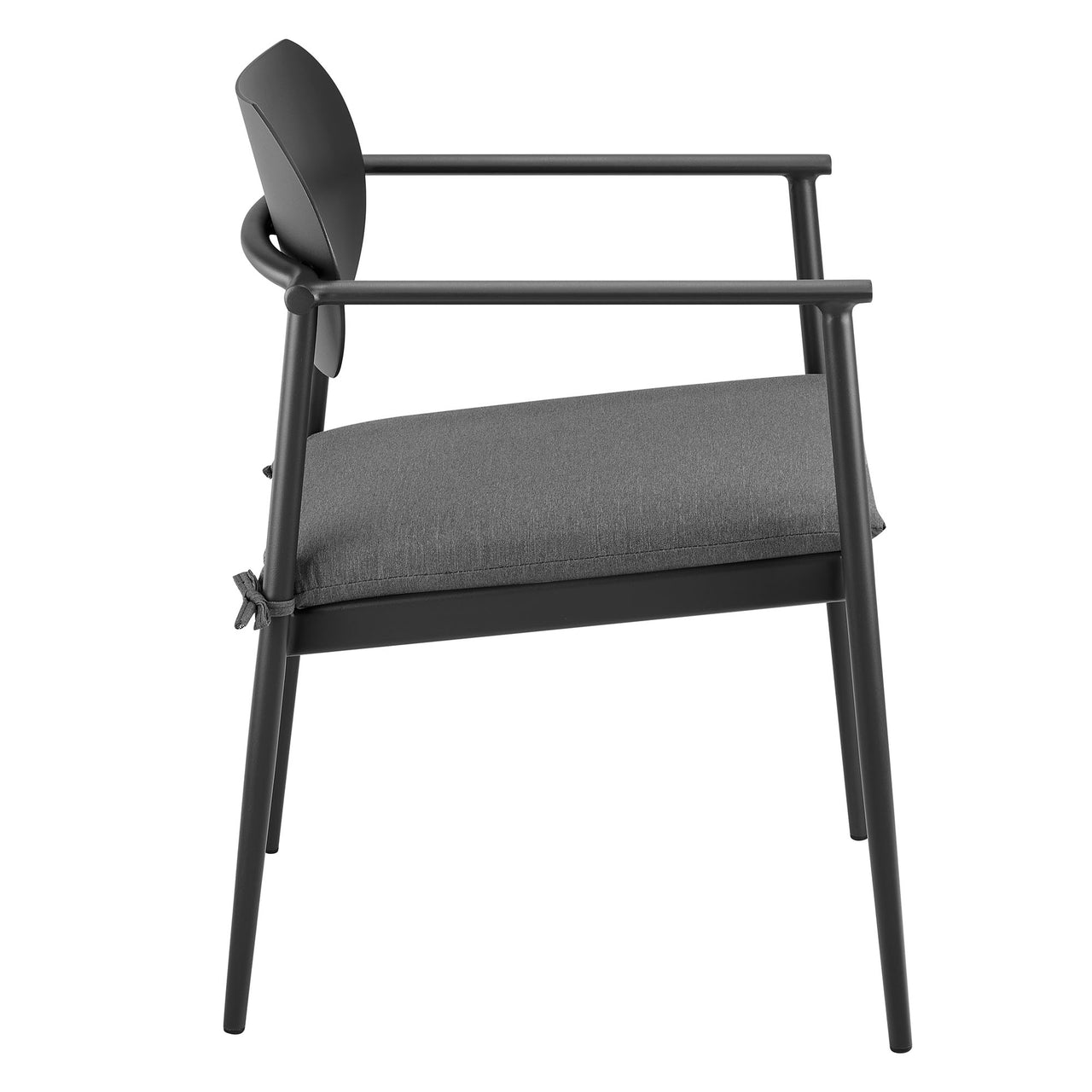 Sylph Stackable Alfresco Dining Chair Set of 2, Charcoal