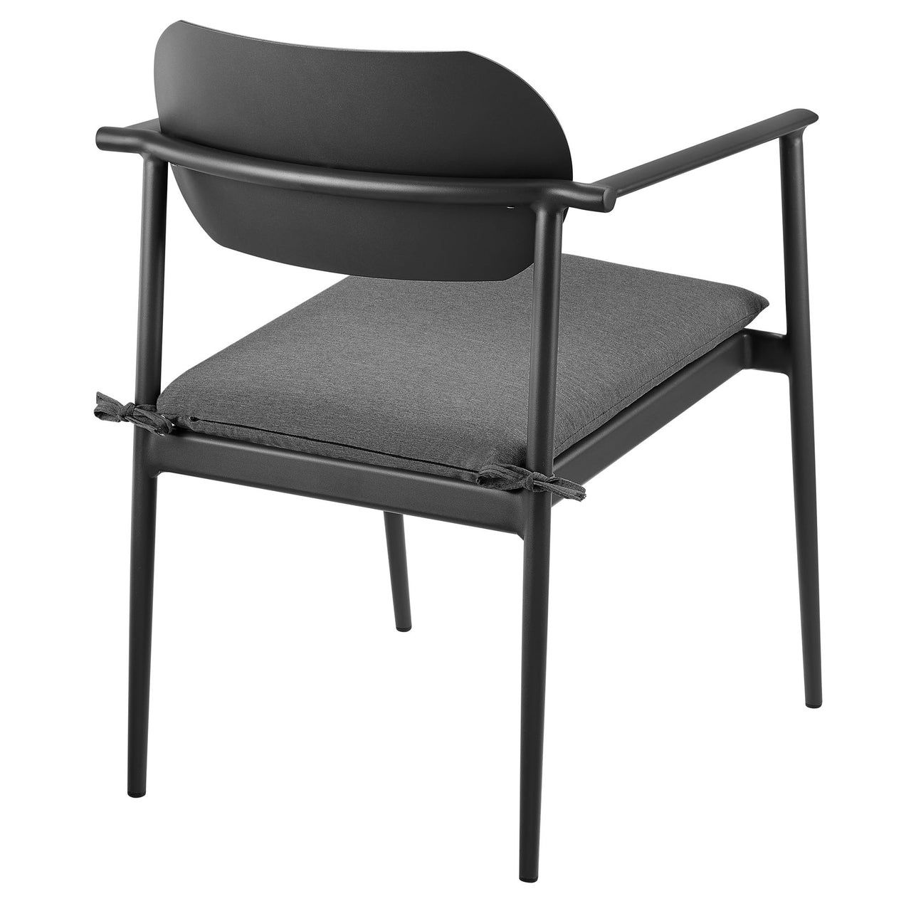 Sylph Stackable Alfresco Dining Chair Set of 2, Charcoal