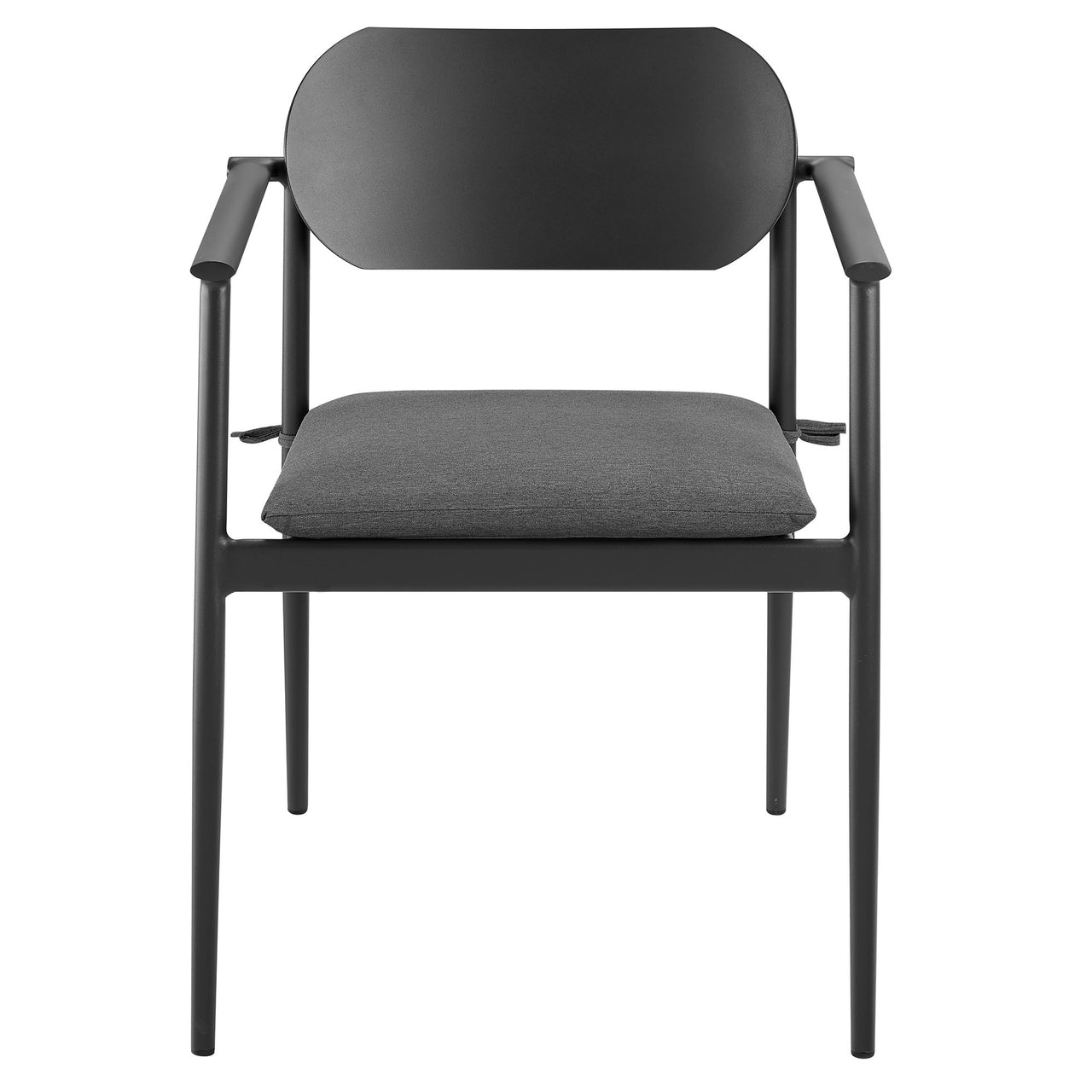 Sylph Stackable Alfresco Dining Chair Set of 2, Charcoal