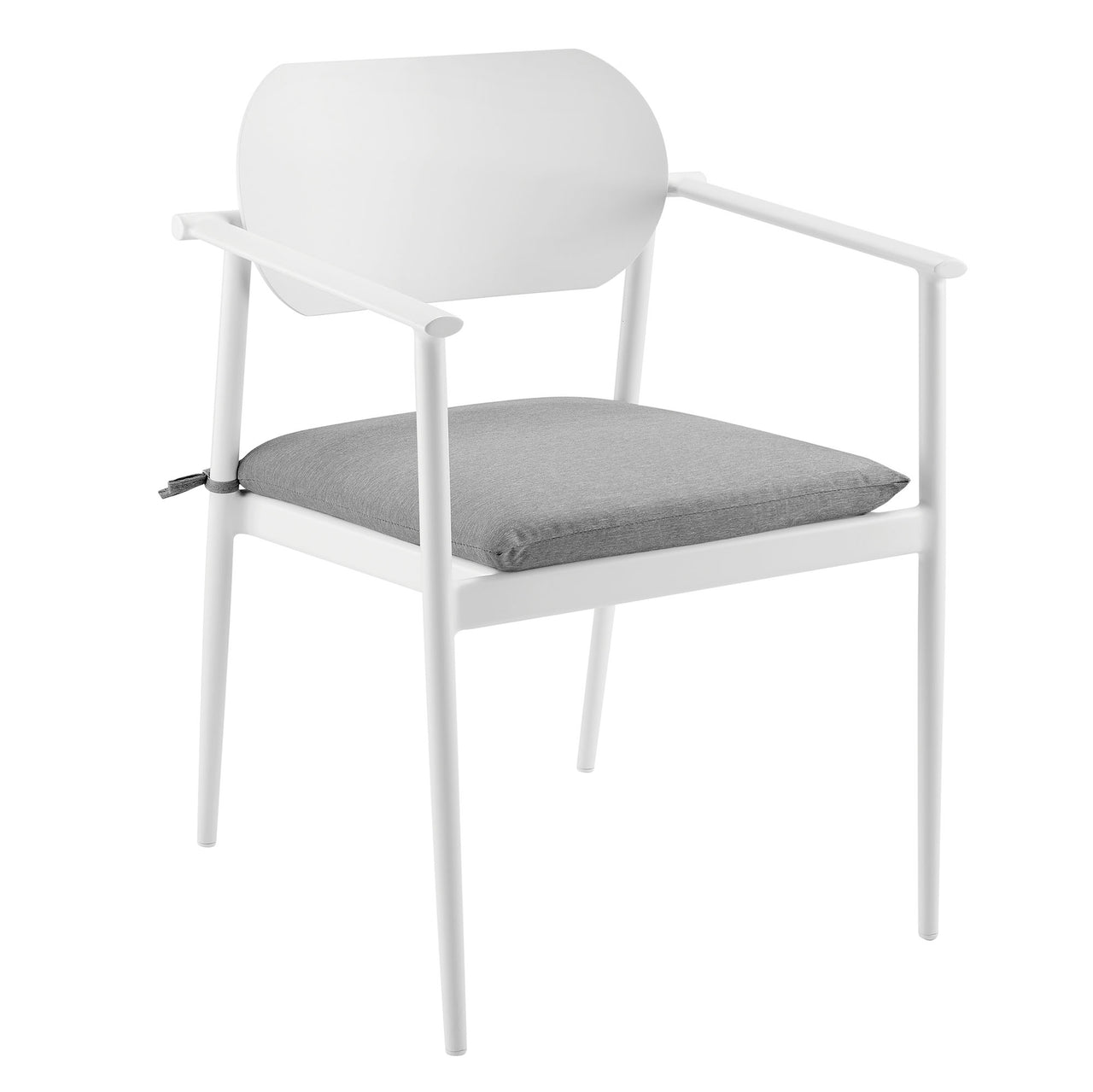 Sylph Stackable Alfresco Dining Chair Set of 2, White