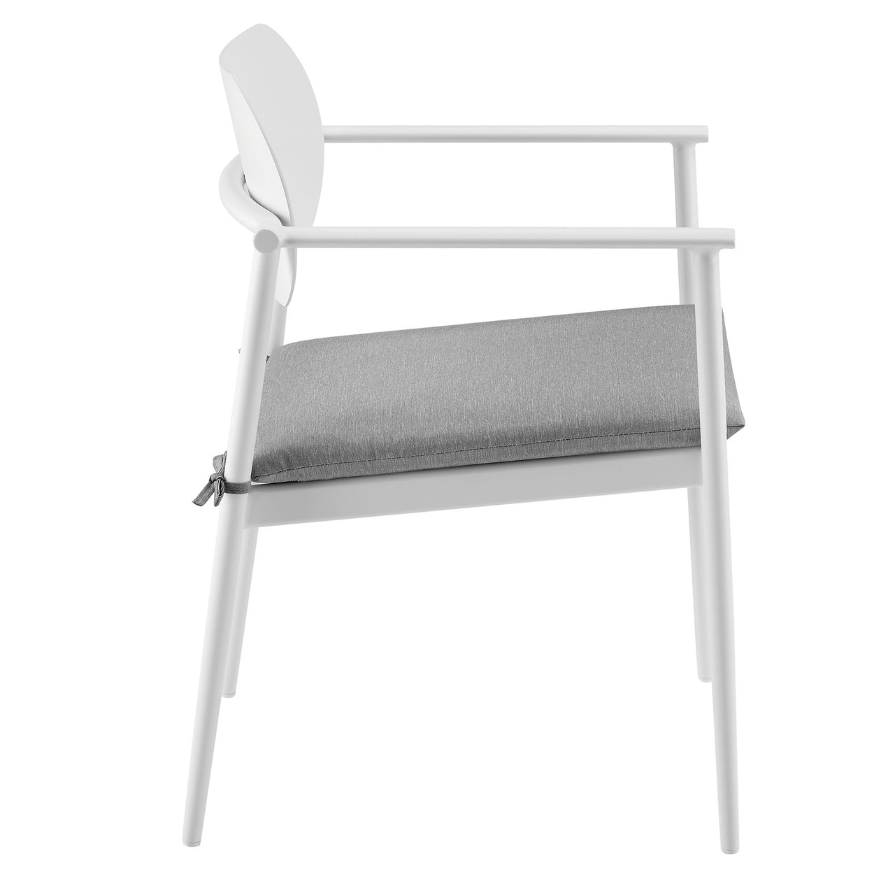 Sylph Stackable Alfresco Dining Chair Set of 2, White